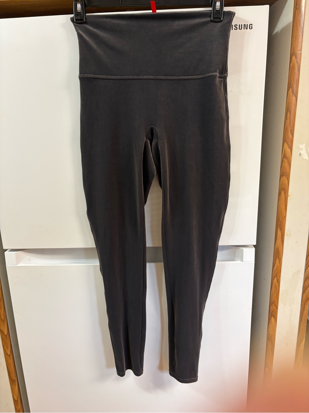 SPANX Womens Matte grey High-Rise Leggings